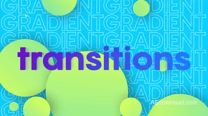 Colorful Gradient TransitionsAE Video Displays template preview