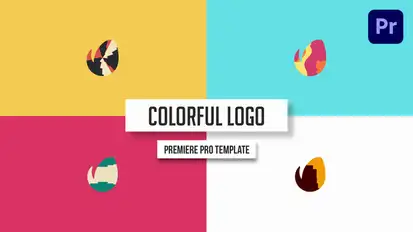 Colorful Logo Video Displays template preview