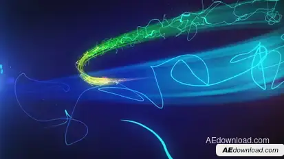 Colorful Particle Logo Reveal Video Displays template preview