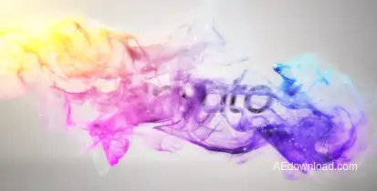 Colorful Particles Logo Reveal II Video Displays template preview