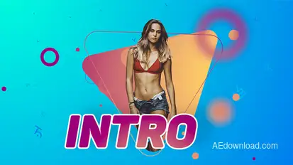 Colorful Rhythmic Intro Video Displays template preview