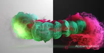 Colorized Inkflow Logo Reveal Video Displays template preview
