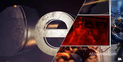 Comic Intro Video Displays template preview