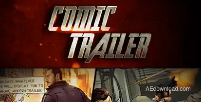 Comic Strip 3 Video Displays template preview