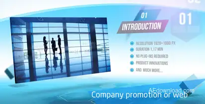 Company Promotion or Web Video Displays template preview