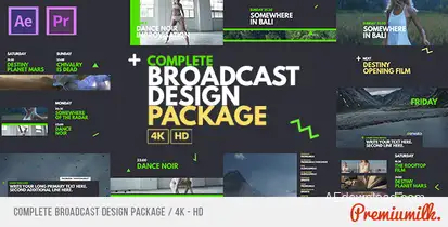 Complete Broadcast Design Package Video Displays template preview