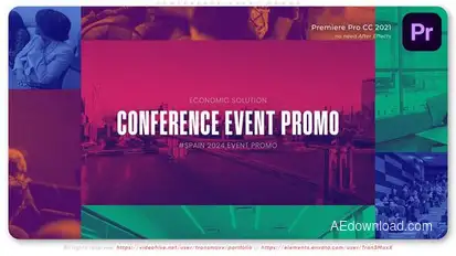 Conference Event Promo Premiere Pro template preview