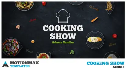 Cooking Show Video Displays template preview