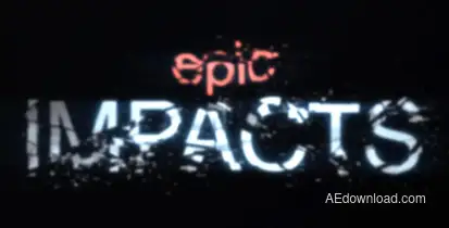 Core - Shatter Titles Video Displays template preview