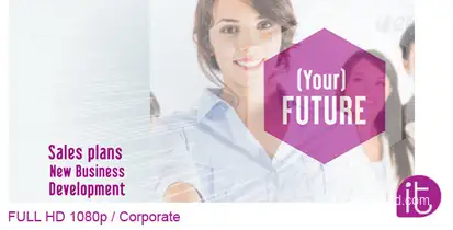 Corporate Video Displays template preview