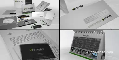 Corporate Identity Presentation Video Displays template preview