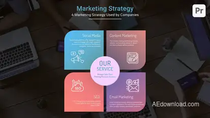 Corporate Infographics List Titles Premiere Pro template preview