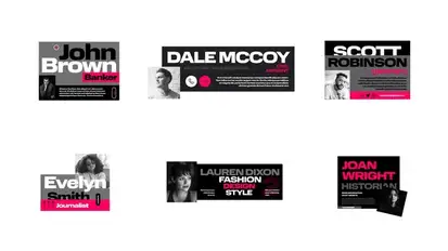 Corporate Lower Thirds For Premiere Pro Premiere Pro template preview