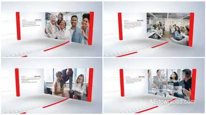 Corporate Timeline Premiere Pro template preview