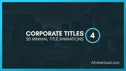 Corporate Titles 4 Video Displays template preview