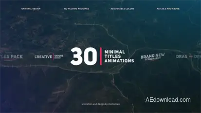 Corporate Titles Video Displays template preview