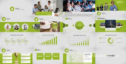 Corporate Video Package Video Displays template preview