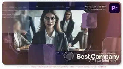 Corporation Awards Nomination Premiere Pro template preview