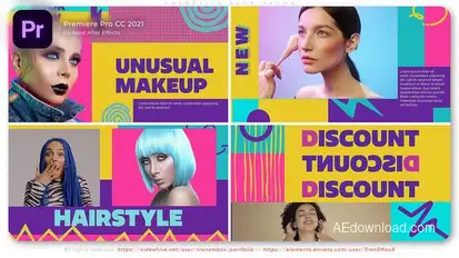 Cosmetics Shop Promo Premiere Pro template preview