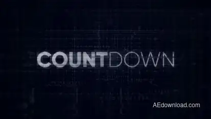 Countdown - Digital Opener Video Displays template preview
