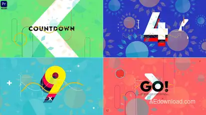 Countdown Premiere Pro template preview