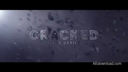 Cracked Title Design Video Displays template preview