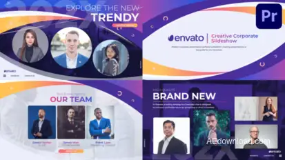 Creative Corporative Slideshow for Premiere Pro Premiere Pro template preview