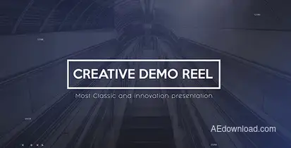 Creative Demo Reel Video Displays template preview
