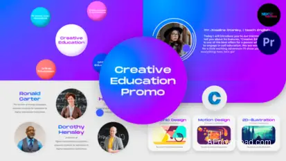 Creative Education Promo | MOGRT Premiere Pro template preview