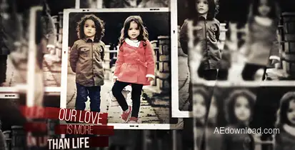 Creative Parallax Photo Slideshow Video Displays template preview