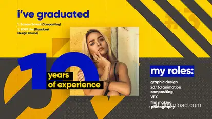 Creative Portfolio Opener Video Displays template preview