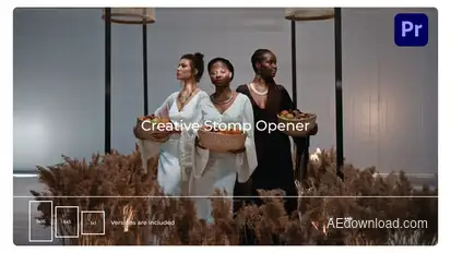 Creative Stomp Opener for Premiere Pro Premiere Pro template preview