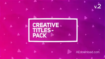 Creative Titles Package Video Displays template preview