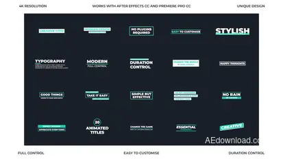 Creative Typo Video Displays template preview