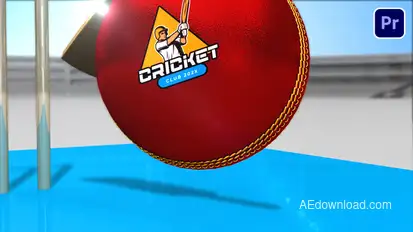 Cricket Bumper Premiere Pro template preview