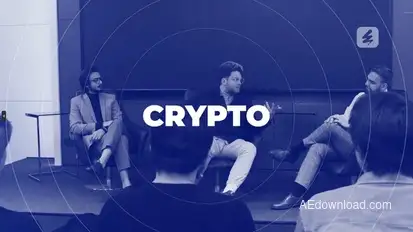 Crypto Promo Opener | MOGRT Premiere Pro template preview