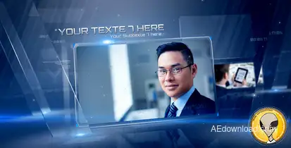 Crystal Corporate Present Video Displays template preview