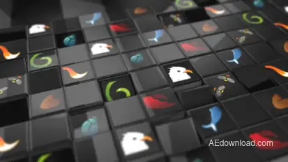 Cube Logo Animation 2 Video Displays template preview