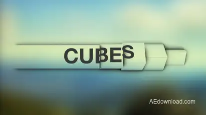 Cubes - Simple and Clean Lower Thirds Video Displays template preview