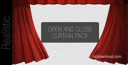 Curtain Open And Close Pack Video Displays template preview