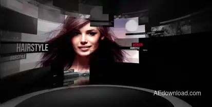 Curved Screen Video Displays template preview