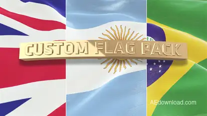 Custom Flag Pack Video Displays template preview