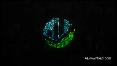 Cyber Logo Reveal Video Displays template preview