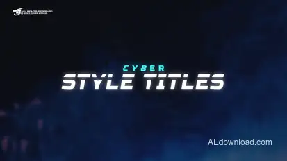 Cyber Style Titles Pack / MOGRT Premiere Pro template preview