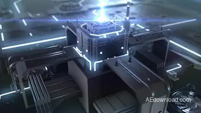 Cyber Tech Core Logo Video Displays template preview