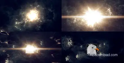 Dark Cinematic Opener Video Displays template preview