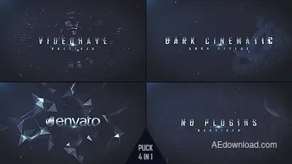 Dark Logo Reveal Video Displays template preview