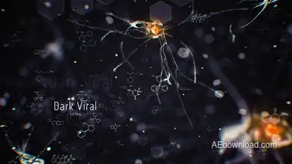 Dark Viral Titles Video Displays template preview