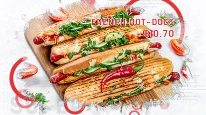 Delicious Food Promo Video Displays template preview