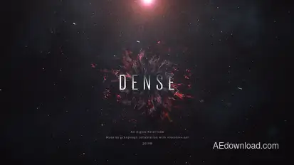 Dense | Trailer Titles Video Displays template preview